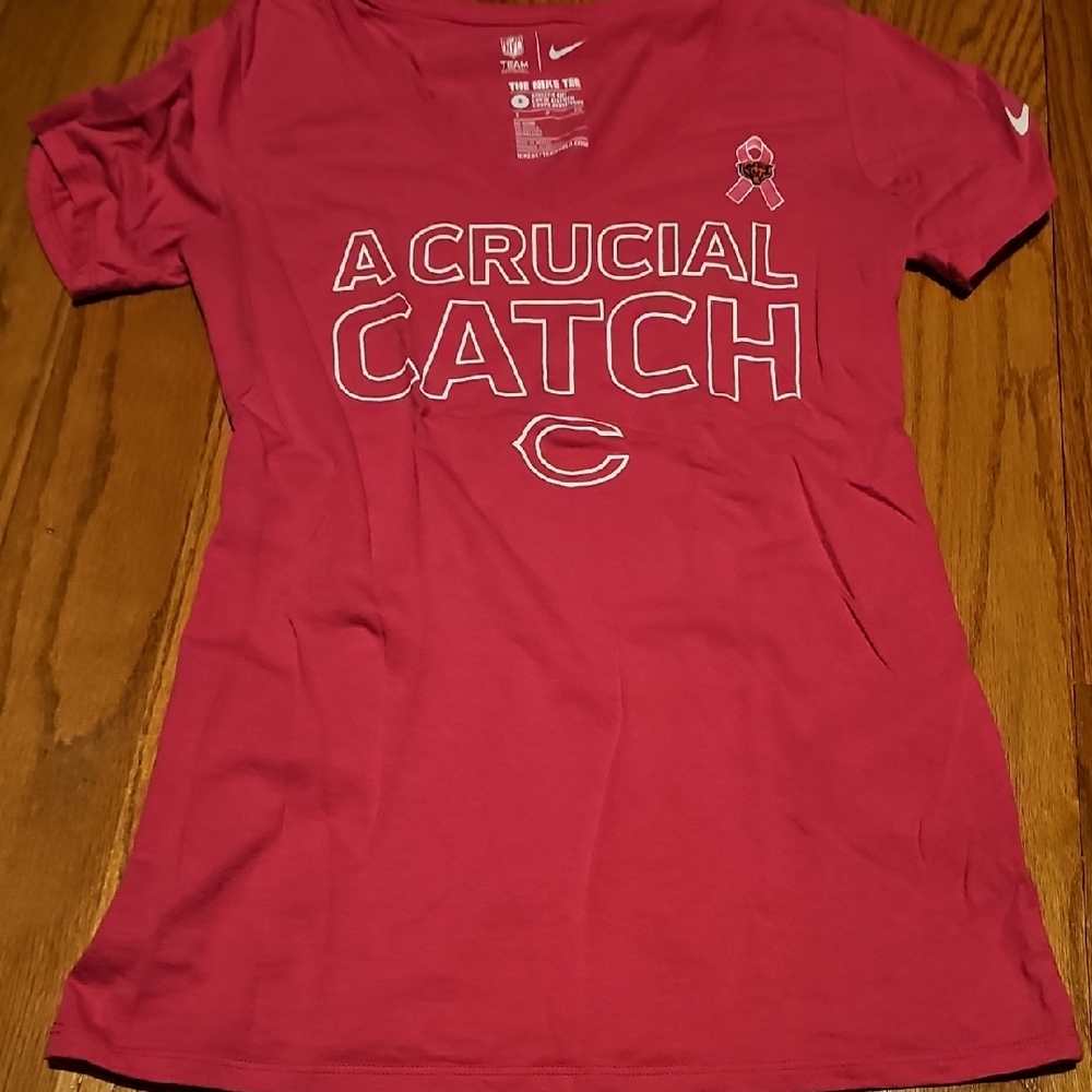 Nike Pink 'A Crucial Catch' T-Shirt Chicago Bears